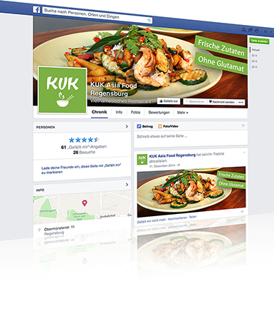 Social Media und Online-Marketing - KUK Asia Food Regensburg